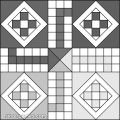 Ludo: Printable Black White